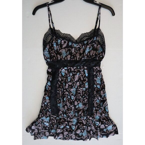 Free People OB1549094 Women Sz S Black Last Night Mini Sleeveless Slip Dress - Picture 8 of 10